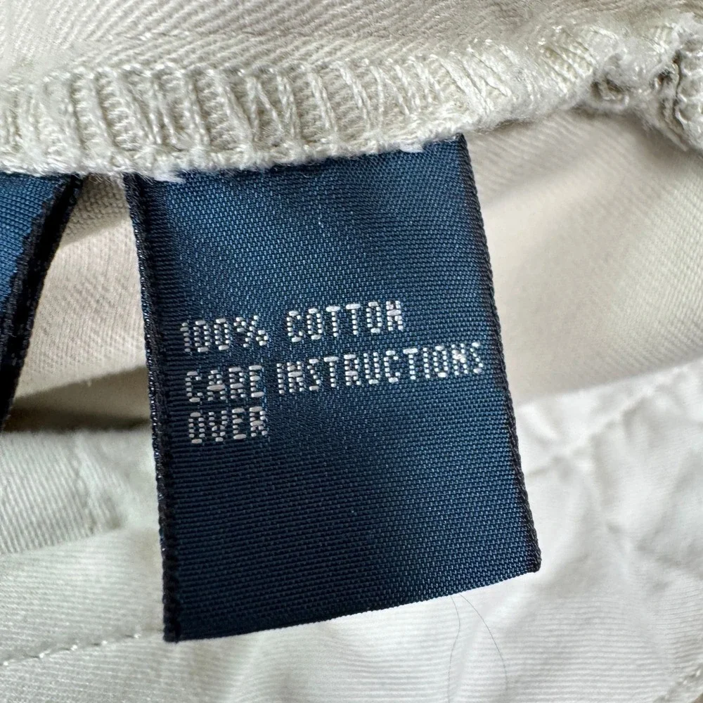 Polo Ralph Lauren Chino Pants Mens Tag 38x32 Fits 36x28 Khaki Classic Flat Front
